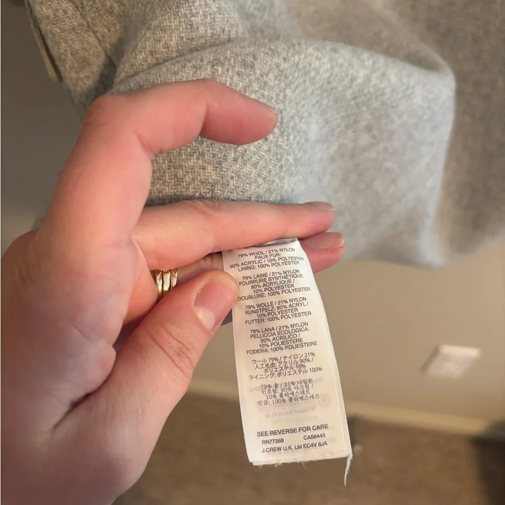 J. Crew Chateau Parka Italian Wool stadium cloth coat - Picture 8 of 8